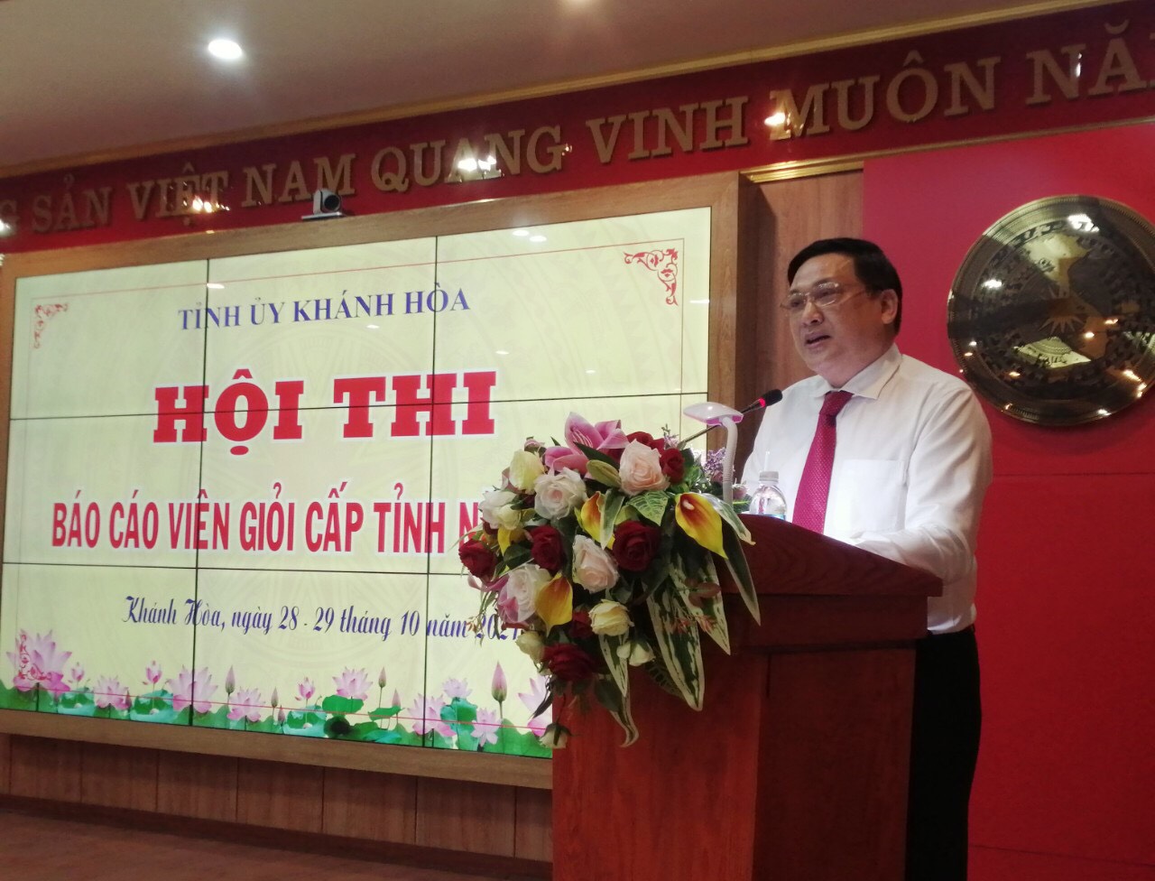 Khánh Hòa tổ chức thành công Hội thi Báo cáo viên giỏi cấp tỉnh năm 2021