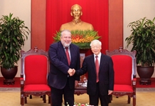 Tổng Bí thư Nguyễn Phú Trọng tiếp Thủ tướng Cuba Manuel Marrero Cruz