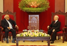 Tổng Bí thư Nguyễn Phú Trọng tiếp Đại sứ Cộng hòa Cuba tại Việt Nam