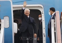 Tổng Bí thư Nguyễn Phú Trọng đến Thủ đô Bắc Kinh, bắt đầu chuyến thăm chính thức Trung Quốc