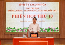 Kết quả Phiên họp thứ 10 Ban Chỉ đạo phòng, chống tham nhũng, lãng phí, tiêu cực tỉnh