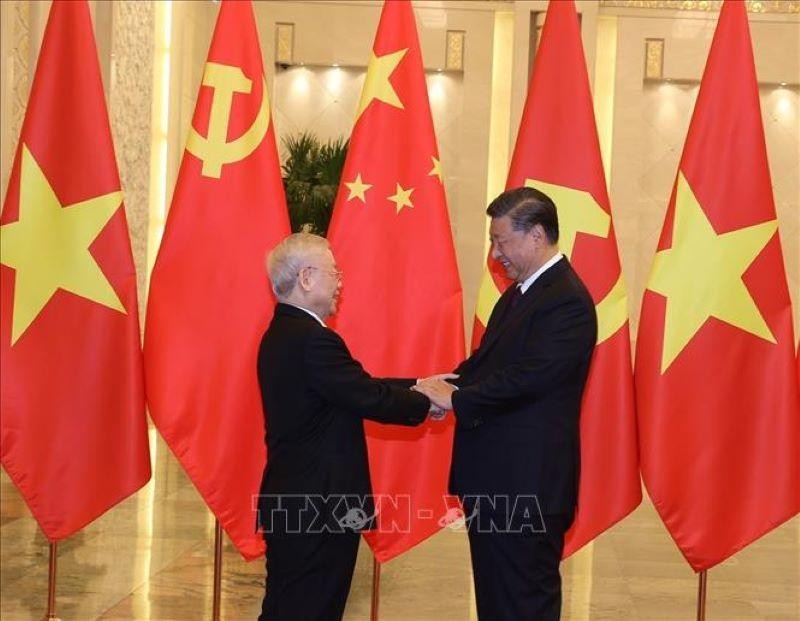  Tổ chức trọng thể Lễ đón Tổng Bí thư Nguyễn Phú Trọng tại Đại Lễ đường Nhân dân 